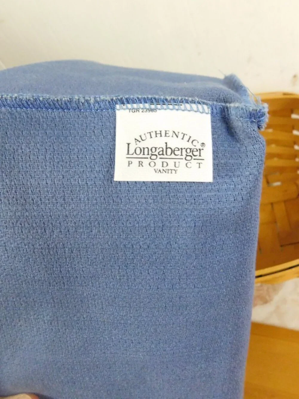 Longaberger 2002 Vanity Basket Combo Protector Liner & LId
